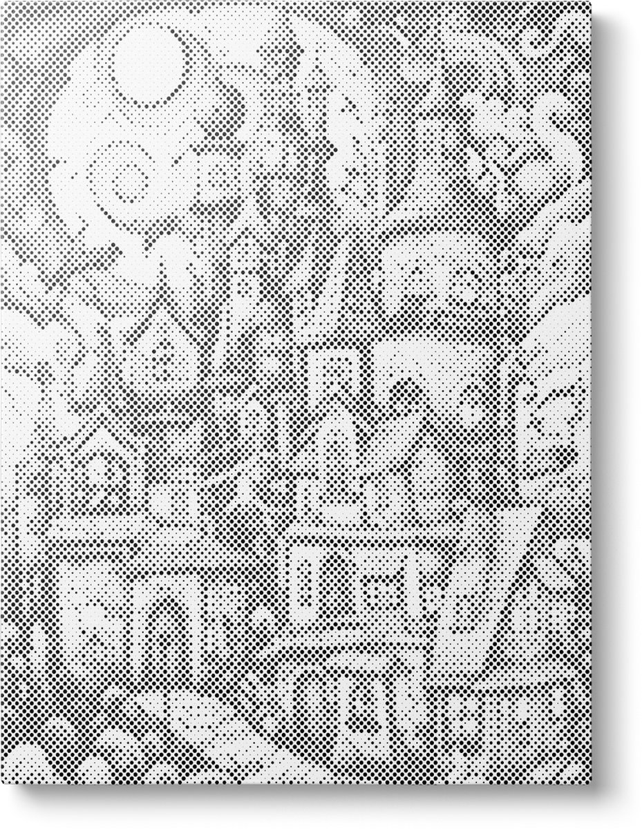 Fantasy Land | Stippelschilderij | 30x40cm | Dot painting | Oh My Dotz | One color dots | Diamond painting & Schilderen op nummer alternatief | Cadeau